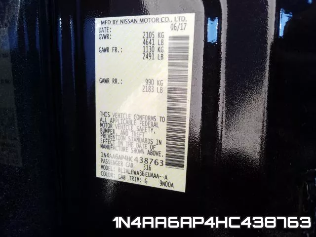 1N4AA6AP4HC438763 фото 2