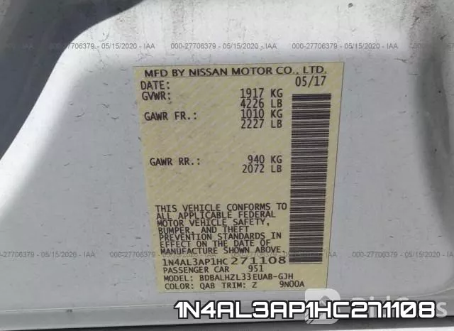 1N4AL3AP1HC271108 фото 10