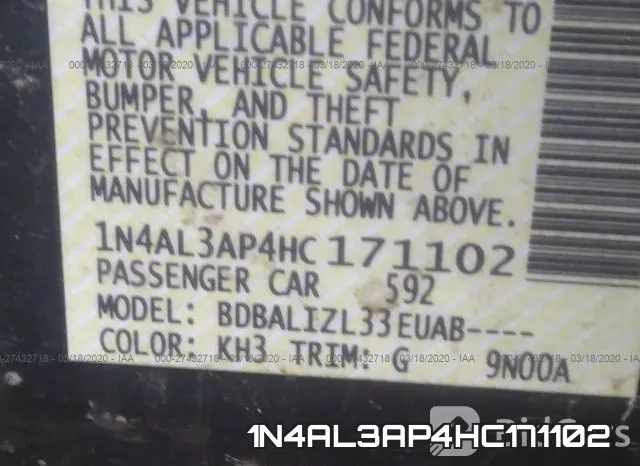 1N4AL3AP4HC171102 фото 10