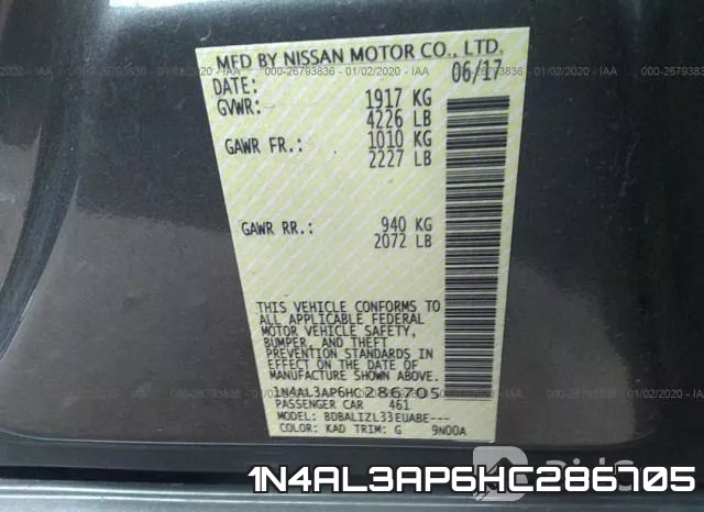 1N4AL3AP6HC286705 фото 9