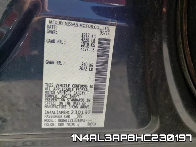 1N4AL3AP8HC230197 фото 2
