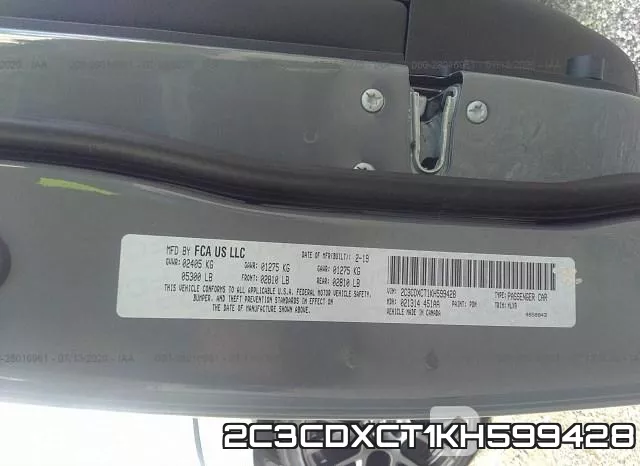 2C3CDXCT1KH599428 фото 10