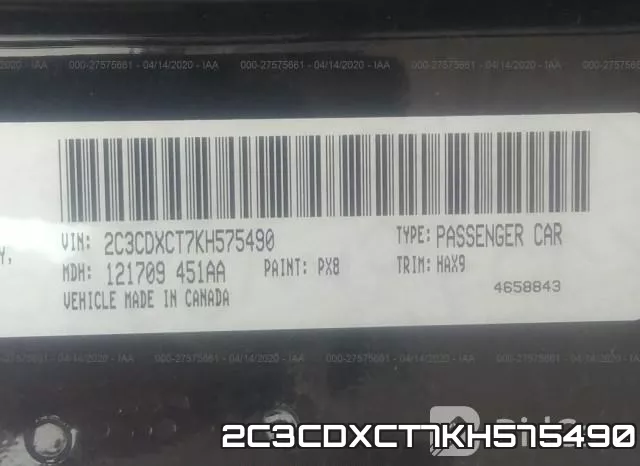 2C3CDXCT7KH575490 фото 10