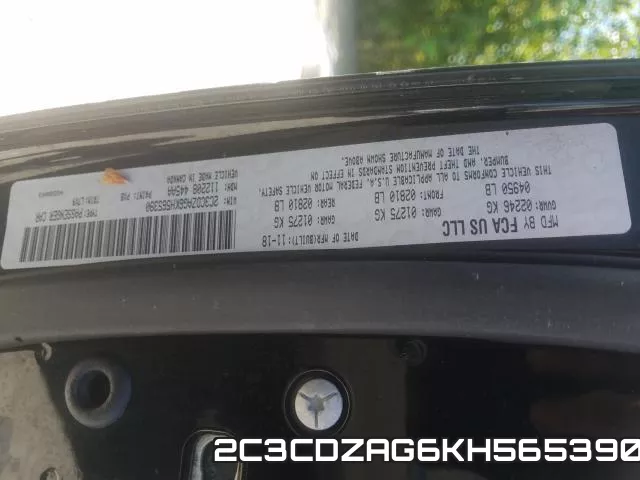 2C3CDZAG6KH565390 фото 2