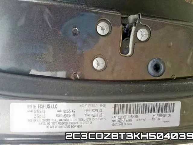 2C3CDZBT3KH504039 фото 2