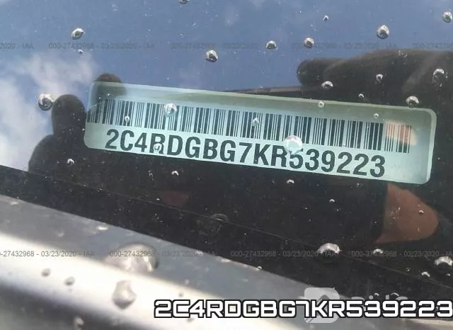 2C4RDGBG7KR539223 фото 10