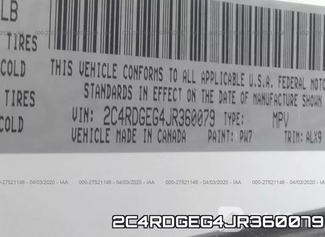 2C4RDGEG4JR360079 фото 10