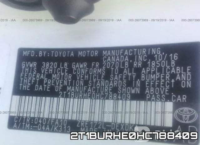 2T1BURHE0HC788409 фото 10