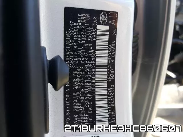 2T1BURHE3HC860607 фото 2