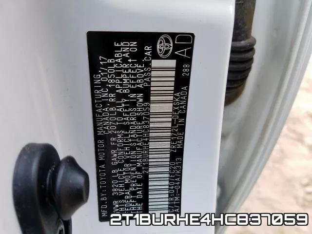 2T1BURHE4HC837059 фото 2