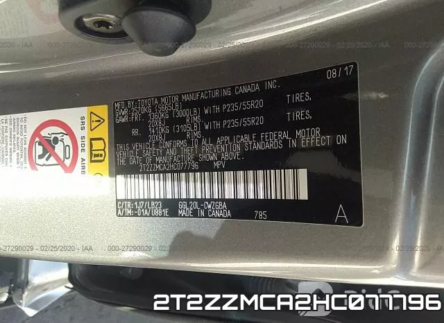2T2ZZMCA2HC077796 фото 8