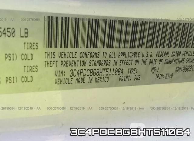 3C4PDCBG8HT511064 фото 10