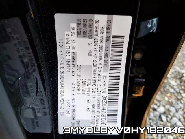 3MYDLBYV0HY182046 фото 2