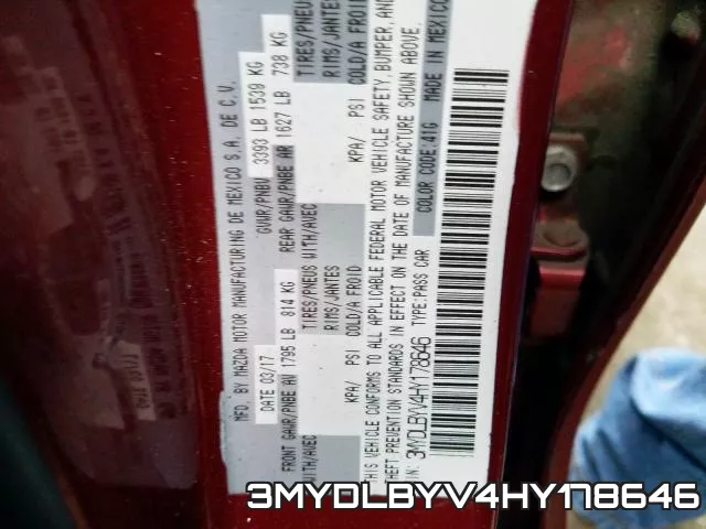 3MYDLBYV4HY178646 фото 2