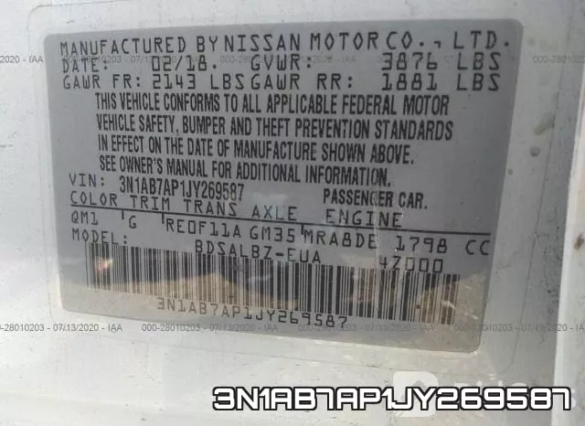3N1AB7AP1JY269587 фото 10