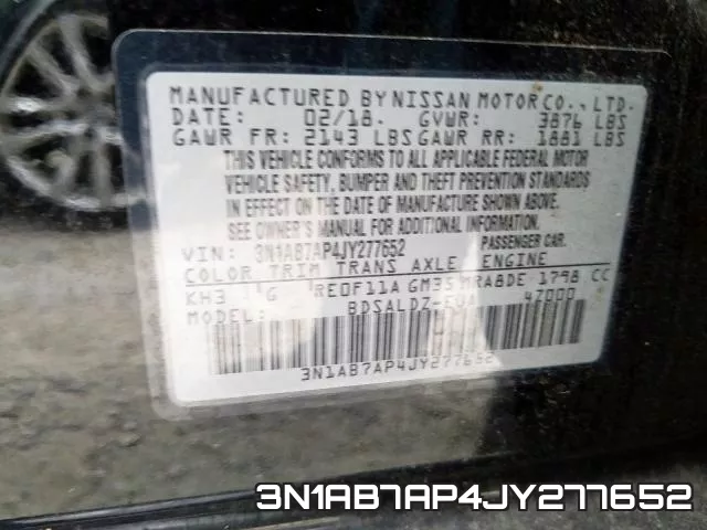 3N1AB7AP4JY277652 фото 2