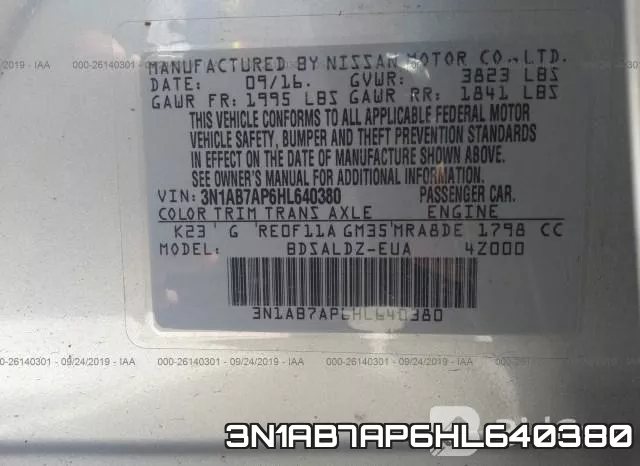 3N1AB7AP6HL640380 фото 10