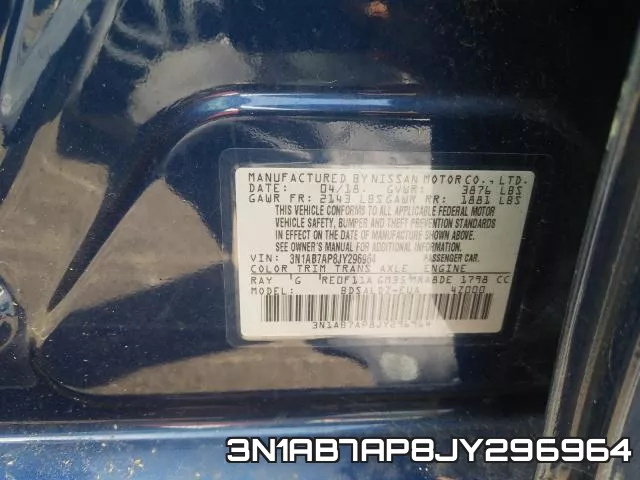 3N1AB7AP8JY296964 фото 2