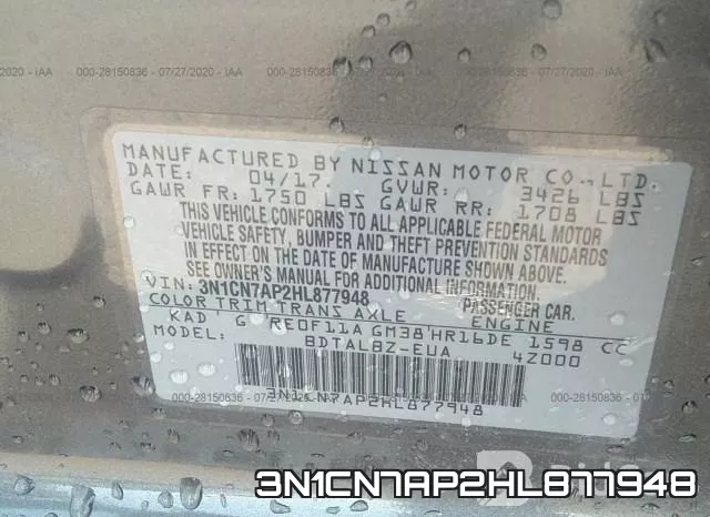 3N1CN7AP2HL877948 фото 10