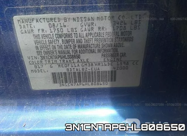 3N1CN7AP6HL808650 фото 10