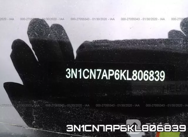3N1CN7AP6KL806839 фото 10
