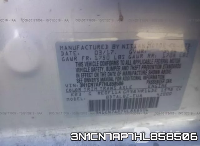 3N1CN7AP7HL858506 фото 10