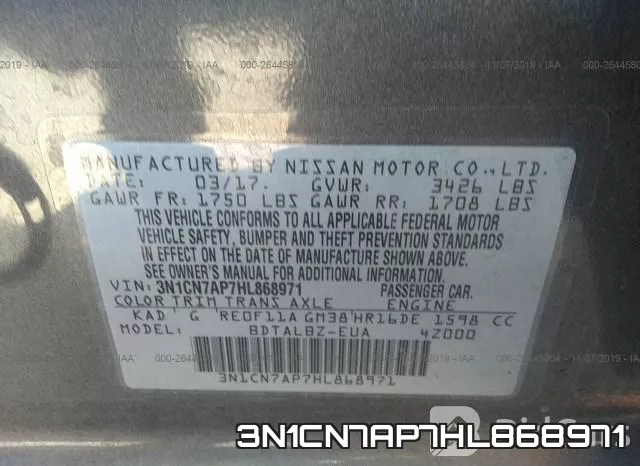 3N1CN7AP7HL868971 фото 10