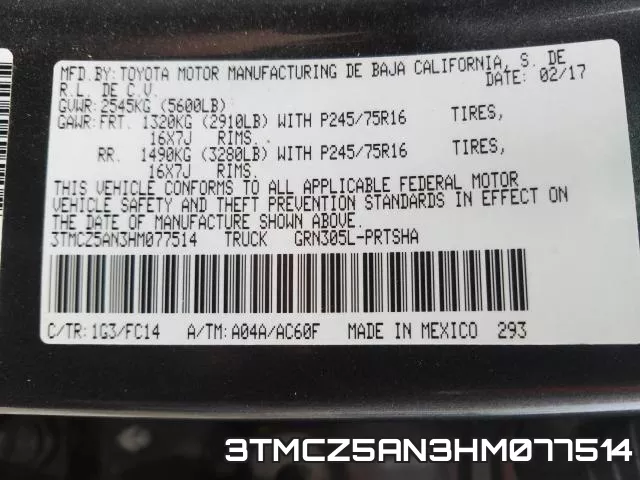 3TMCZ5AN3HM077514 фото 2