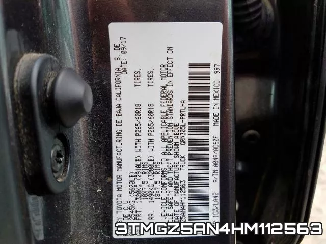3TMGZ5AN4HM112563 фото 2