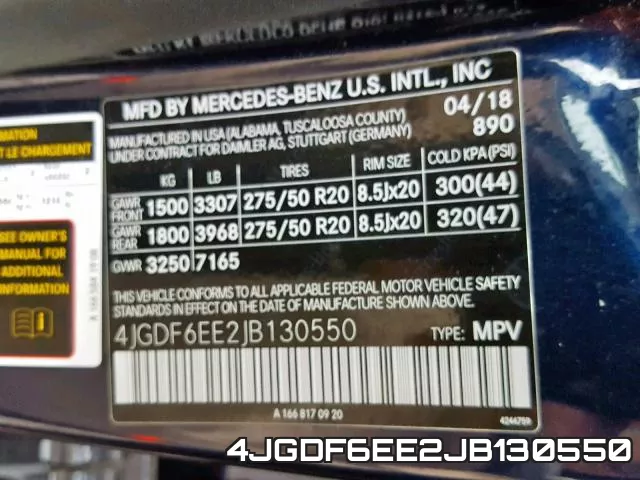 4JGDF6EE2JB130550 фото 2