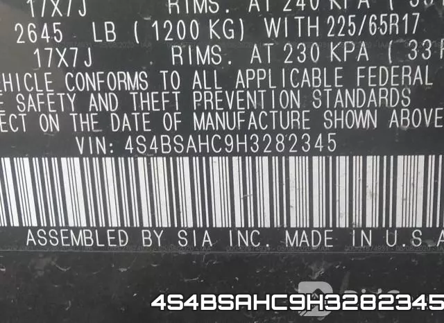 4S4BSAHC9H3282345 фото 10
