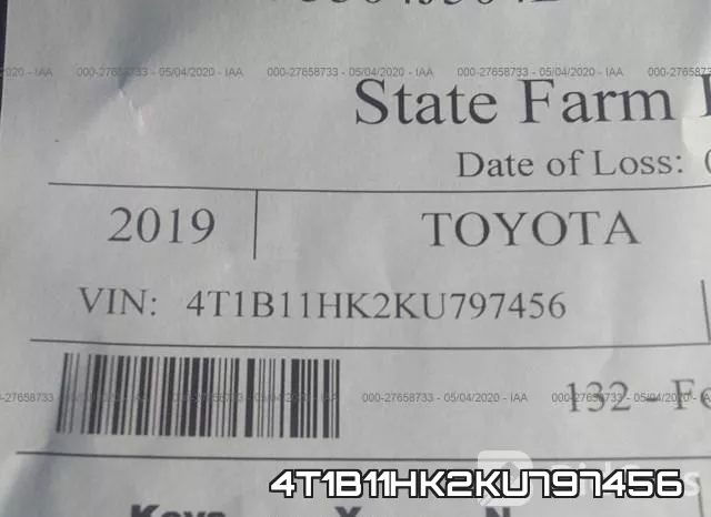 4T1B11HK2KU797456 фото 10