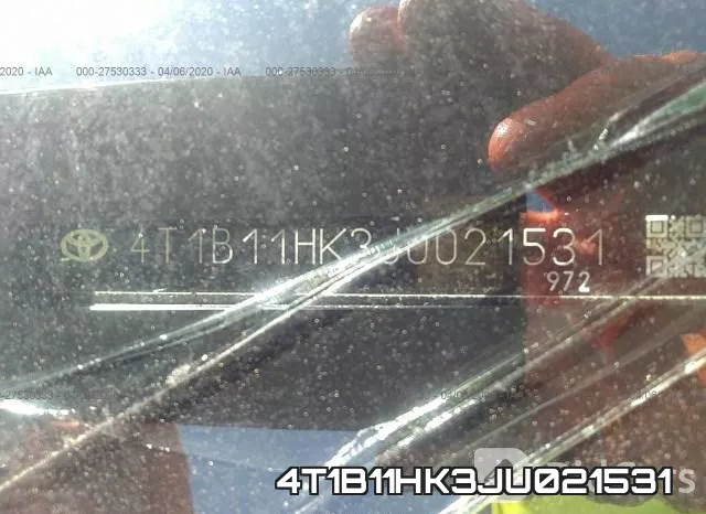 4T1B11HK3JU021531 фото 10