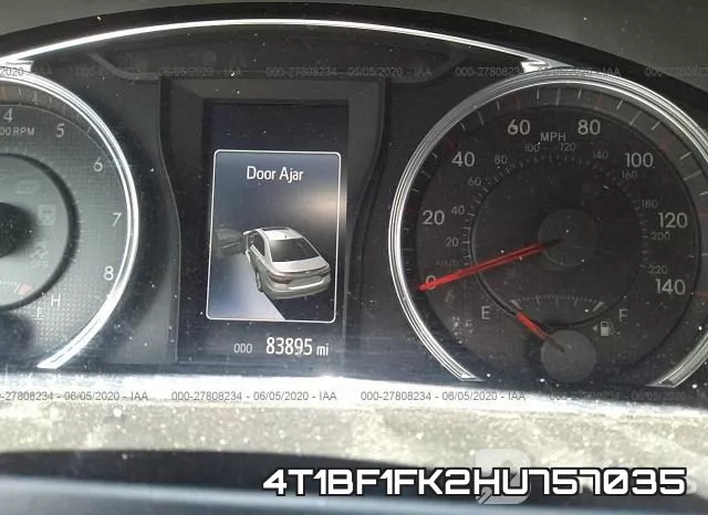 4T1BF1FK2HU757035 фото 8