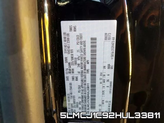 5LMCJ1C92HUL33811 фото 2