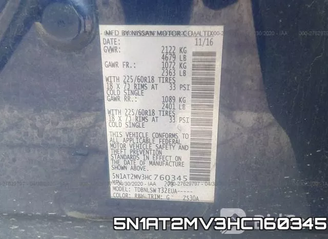 5N1AT2MV3HC760345 фото 10