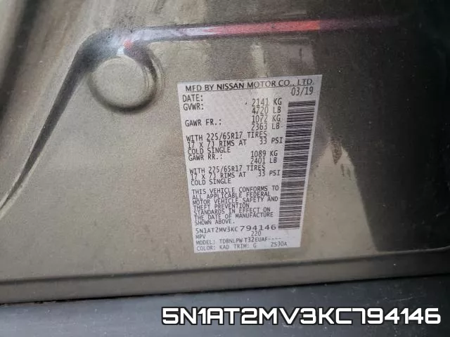 5N1AT2MV3KC794146 фото 2