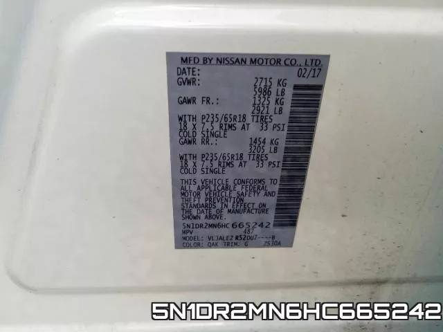 5N1DR2MN6HC665242 фото 2