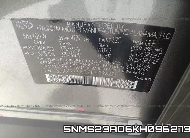 5NMS23AD6KH096273 фото 10