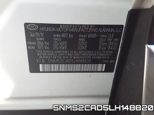 5NMS2CAD5LH148820 фото 2