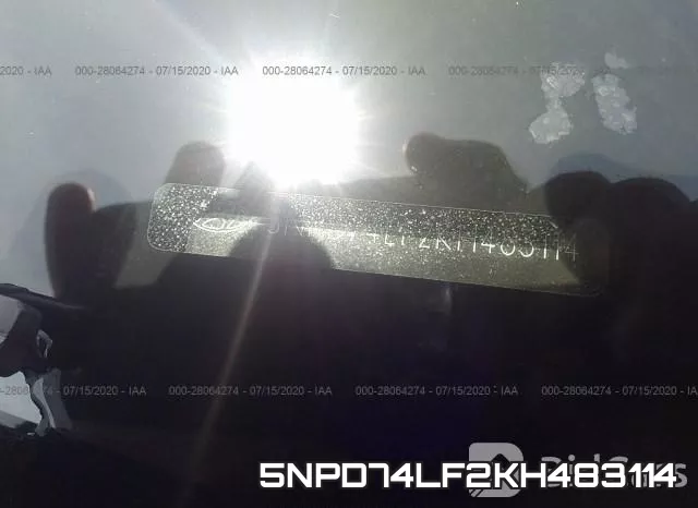 5NPD74LF2KH483114 фото 10