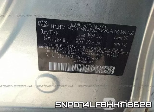 5NPD74LF8HH178628 фото 10