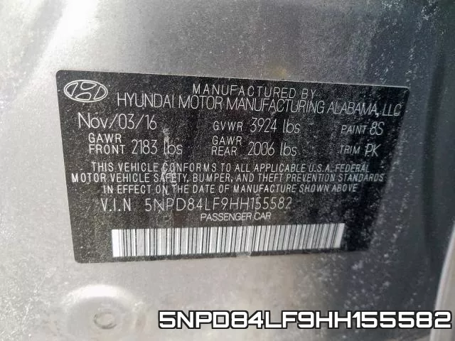 5NPD84LF9HH155582 фото 2