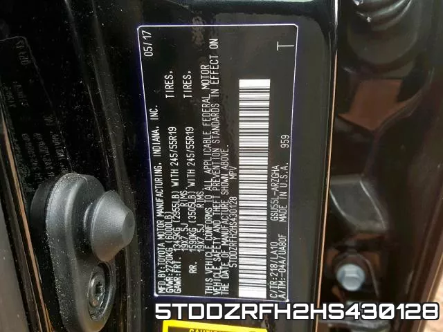 5TDDZRFH2HS430128 фото 2
