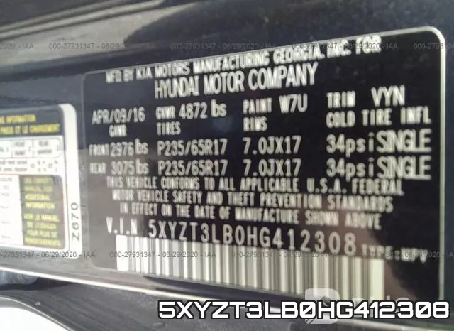 5XYZT3LB0HG412308 фото 10