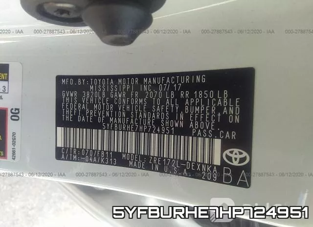 5YFBURHE7HP724951 фото 10
