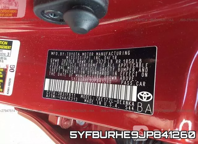 5YFBURHE9JP841260 фото 10