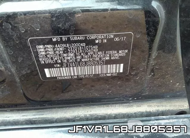 JF1VA1L68J8805357 фото 10