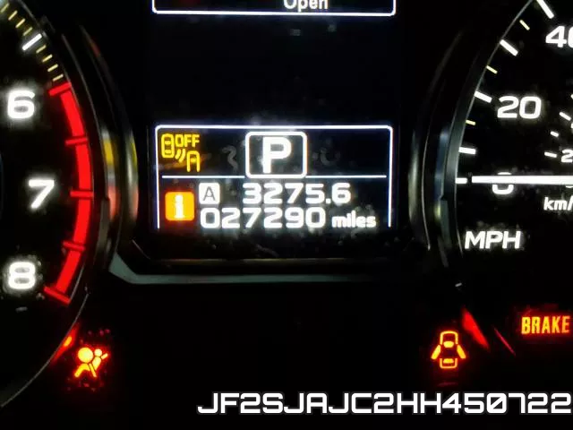 JF2SJAJC2HH450722 фото 9