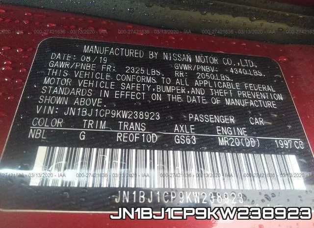 JN1BJ1CP9KW238923 фото 10